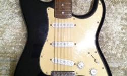 Squire strat electric guitar. With soft case.
This ad was posted with the Kijiji Classifieds app.