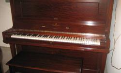 AS NEW THIS FINE EXAMPLE OF THE VERY BEST OF PIANO BUILDING BY STEINWAY NY, A BEAUTIFUL WARM BIG SOUND YOU WILL NOT FIND IN ANY NEW STEINWAY UPRIGHT PIANO AT ANY PRICE. YES, OUTSTANDING! IVORY KEYS, NOT PLASTIC! NEW GERMAN HAMMERS, DAMPERS. THE.PIANO IS