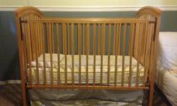 Great condition crib! Kids have outgrown it so time to sell. Mattress not included.