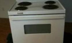 I have an un-named, white stove in good working condition for sale. I'm asking $100 but will consider all reasonable offers. I can deliver! Call Norm at 403-909-2369