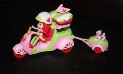 This cute and deliciously scented figure with her scooter will allow your child to have many adventures in the new year. Strawberry doll is easily removed from behind the wheel so her other friends can drive.
Smoke free home.
Ad will be deleted when