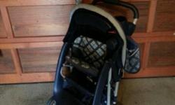 working stroller with cup holders and shade cover
In Honeymoon bay