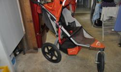Orange Bob Revolution. Excellent condition. Comes with mounting frame for infant car seat or food tray (also included).
Bought new in 2009. Used 2009 - 2014; been resting for 2 years.