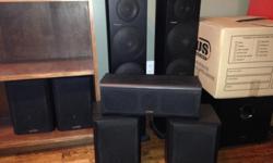7.1 surround sound system bought new at stereo Plus 2.5 year ago for over $2000. Front towers and sub are Pioneer . Center, middle and rear speakers are OMAGE (made by Pioneer).
In excellent condition. Asking $750 or best offer.