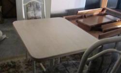 3 feet by 30 inches.  2 chairs very clean and in new shape.  Please call 250-212-3471