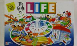 THE GAME OF LIFE 2002 MILTON BRADLEY COMPLETE NEAR MINT
 
* Publisher Milton Bradley
* Year Printed 2002 
* 2 to 6 Players
* Ages 9 and up
 
The Game is 100% Complete and in near Mint Condition.
I am asking $20 or best offer. 
Cash and pickup, viewing,
