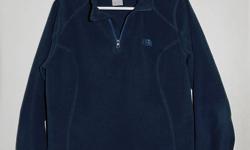 Like new, navy blue woman's North Face pullover. 100% polyester. Size medium. Worn only a few times. $40 or best offer