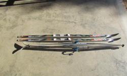 1) Rossignal Touring Venture Ski's
Rossiganl Poles
Rossignal Venture Black/Brown boots, Size 10 (Made in Italy)
Tried/used once for less than an hour (Basically as New)! Package price,asking $189.
2) Skilom Light 141 Touring Ski's (Made in Norway)
Ramy