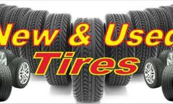 We are the only tire store on the planet to put a 90 day warranty against defects and road Hazard on our good used tires, if we mount them. [10 bucks each] Many sizes available [3800+/-] in New as well as Good Used Singles, Pairs and Sets. 8"- 20". {and,