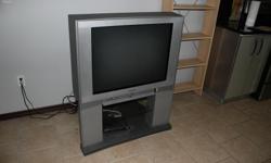 Large Toshiba TV for sale - older model, quite large, but in great working condition. Priced low because it is a bulky model and a bit of a pain to move, but works well