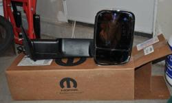 Fits Dodge 2010 - 2012 Ram, I had them on a 1500 series but they fit other models as well ie: 2500 not sure of the 3500.
These pop up trailor mirrors are a wanted item and hard to get, I paid over 680.each and selling for way less. They are heated, power,