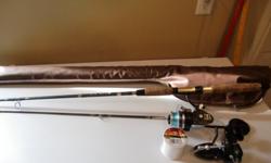 I have two spinning reels. A Mitchel Garcia 301 and an Omni Angler TR7. Both in good condition, only used in fresh water and no abuse. The Garcia has a spare spool and never opened 8lb test line. Tackle box has a few items that could be used and there is