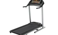 Selling a TEMPO FITNESS Treadmill, model 612T that is in very good condition.
Features:
Durable all metal frame construction
SCHP/ 2.5 Powerful drive motor for steady belt performance at all speeds
Minimal motor and belt noise, so you can listen to music