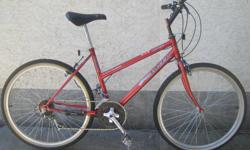 Triumph- Laser with 26 inch tires
This bike, like all the bikes I have for sale, has been inspected, cleaned and repaired front to back including wheel straightening. You are getting a restored bicycle that should last a long time if properly cared for. A