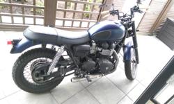 Triumph Scrambler 2014
Midnight Blue
Low Km's
Zard exhaust
LED Signal and brake conversions
Halo Headlight (uninstalled, new in box)
Biltwell Maynard bars w/ Renegade grips
And more...
Original owner, comes with all the factory parts that were switched