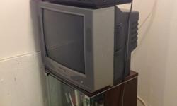 Free TV and stand
Comes with lots of kids VHS tapes
Get out our other free ads