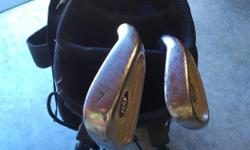 We have two golf club bags in good shape c/w assorted clubs as seen in the photos. $20/each.