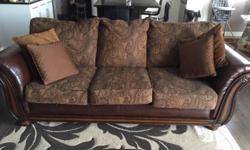One sofa along with a love seat for $1000. Planning to upgrade to leather sofas, therefore, don't need it anymore. Bought it 1 year ago and has been in good condition since then. Contact at (306)584-9810 to get a look at them