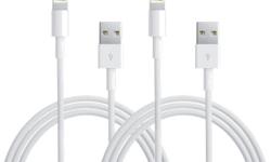 BRAND NEW CAR CHARGER AND USB DATA SYNC CABLE PACKAGE DEAL FOR iPHONE, iPOD OR iPAD IN WHITE COLOR. IT'S BRAND NEW LIGHTENING DATA SYNC AND CHARGER CABLE FOR IPOD TOUCH 5, IPHONE 5C, 5S, IPAD MINI, IPAD 3RD AND 4TH GENERATION AND IPAD AIR. THIS IS BRAND