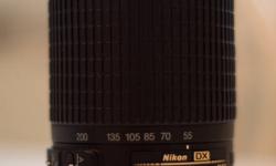 used Nikon 55-200 VR lens for dx nikon bodies (d40,d60,d3000,d3100,d80,d90,etc... perfect second lens to extend the range of the 18-55 that usually comes standard. The lens is in perfect working order and no scratches or dents etc. I have upgraded and
