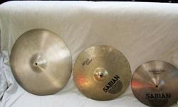 20" Zildjian Avedis, Canada, from the 70s . Has two cracks near hole which have been addressed in the past by drilling. $125 obo
16" Sabian AA thin crash - very nice condition. $120 obo
13" Sabian AA extra thin -$65 obo