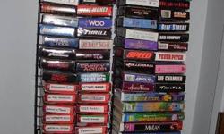 Great collection of VHS movies! 
 
Thrillers, action pack, and family movies.  All in awesome condition.  Smoke free home.  1.00 each or if take all they are only 50 cents each!  I have well over 100 videos.
 
We are in the process of moving.
 
( sorry