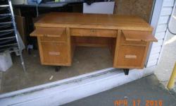 Vintage Oak Desk - dated 1953 Size 30" wide by 30" tall by 60" long - very good condition $75 obo
Free delivery within the Nanaimo Area.
250-618-9574