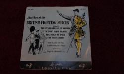 Two Big Band records $5.00
Marches of the British Fighting Forces
Performed by The Band of the Grenadier Guards
Jacket in fair condition considering its age
Record has no apparent scratches
Reader's Digest, The Great Band Era, 33 1/3, Park Lane