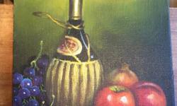 OIL ORIGINAL on CANVAS
KANCE
American Art Painter
8" x 11"
Wine Bottle and Fruits
#1544
See Pictures
Awesome Condition
Ready to Frame