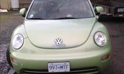 Make
Volkswagen
Model
Beetle
Year
1999
Colour
Green
kms
230000
Trans
Manual
Selling my Beetle super cheap on gas and fun to drive.
The good:
New brakes
New crank sensor
complete set of winter tires on there own rims
Heated seats
Not so good:
Passenger