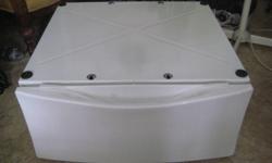 Whirlpool Washer / Dryer Pedestal    White, Mint condition  $200.00 New    Measures 27x27 x12      $50.00  Firm