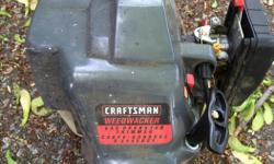 Craftsman Weed Whacker - Gas operated weed trimmer. 16" , 21 cc. Was not used last year. Likely needs cleaning and a tune up.