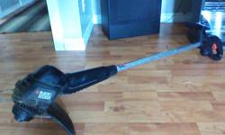 Black & Decker Weed Whacker gently used, works excellent. Moved to maintenance free yard. It is not gas power its used with extension cord