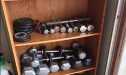 Weight bench never used, all the weights pictured and the bar as well. Want to sell the whole package.