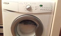 Whirlpool 2.3 cu.ft. Compact front load washer,belt gear drive,160lb,
Demensions :d 24" h33.5" ,w 23.5