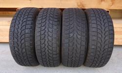 Set of 4 Winter Claw Extreme Grip Winter Tires in Near New Condition
Used Very Little Last Winter Season - approx. 4000 kms
Even Wear across all 4 Tires - like New with 93% Tread
205/55/R16 91T M+S Rated for Snow with Mountain & Snowflake Symbol
Off an