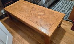 A solid, reliable coffee table that works great in a living room, basement, garage, etc. It can be disassembled easily (just 4 bolts for the legs).
Dimensions: 15" x 24" x 54"
Accepting cash or e-transfer. $20. Pickup only.