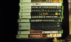 Selling the following games, willing to sell as a bundle for $100.00 or separately of the following prices. Great collection of games. Would make a great Christmas gift.
Call of Duty 4 (Modern Warefare) $10.00
Call of Duty ( World at War) $10.00
L.A.