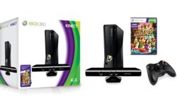 This a Kinect Game System Xbox 360 Slim
Kinect games include:
Dance Central
Michael Jackson - The Experience
The Gun Stringer
Kinect Adventures
Your Shape - Fitness Evolved
This is an awesome active system, Box is of course included too