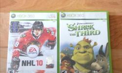 I have 5 Xbox games and 2 Xbox 360 games for sale. The Xbox games are : STAR WARS EPISODE III REVENGE OF THE SITH / TONY HAWKS PRO SKATER 4 / THE SIMS 2 / NHL 06 and MADDEN NFL 06. All 7$ and I also have 2 Xbox 360 games which are: NHL 10 and SHREK THE