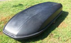 http://allseasonsautoracks.com/product/yakima-skybox-16-carbonite/
Slightly faded on top, but in excellent condition - no dents or dings, perfect inside. Measures 81" long by 36" wide and 15" high.
Provides great storage in a sleek package. Opens from