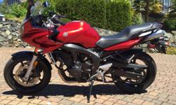 Yamaha FZ6 2006 Sport Touring Bike in excellent condition. Only 15,900 km, just fully serviced at SG Power. Both tires almost new. Mint condition- never dropped or ridden hard. The FZ6 bikes of this generation had the inline 4 engine from the R6 with a