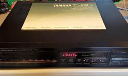 Beautiful Yamaha T-80 Tuner, I am the second owner, this unit has spent it's life inside a cabinet and is in perfect condition, come with Owners Manual. Pulls in FM station with ease, one of the better Yamaha Tuners.
Specifications
Type: Mono/Stereo