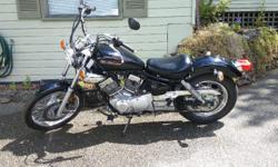 Excellent condition. Garage stored 2010 Yamaha V-Star. Engine displacement 250. Only 3200 km! No accident. Beauty.