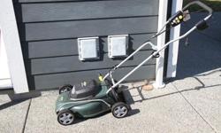 I have a Yardworks 14" electric lawnmower. Lightly used, 4 years. works great
