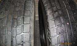 Two 205/60R16 used 1 winter.  $200.00/pair or best offer.