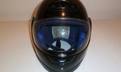 Zeus Helmet (DOT) in excellent condition. Adult size. Eye screen and chin guard retract independently - a very nice feature.