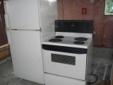 a pair of fridge and stove in good working order