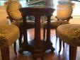 Bombay Table with Four Chairs