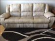 DUAL POWER RECLINING LEATHER SOFA